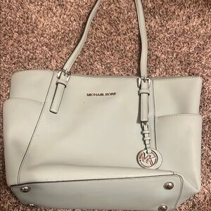 Michael Kors Light Blue Tote Bag